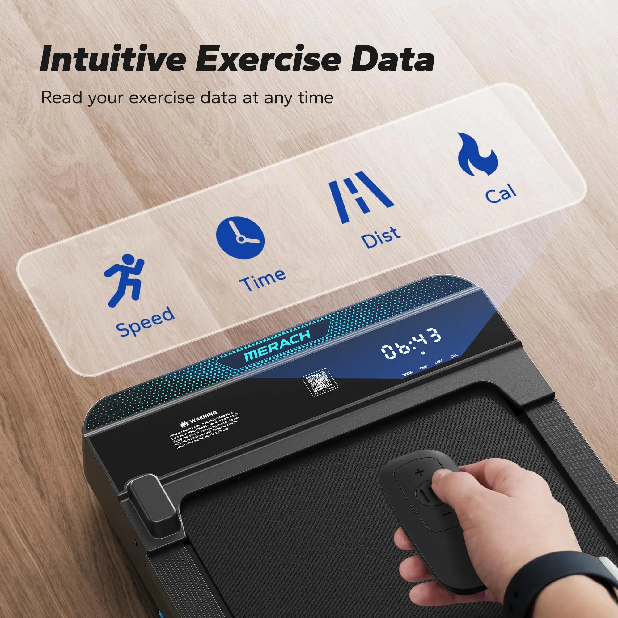 MERACH Small Walking Pad Treadmill – Portable & Quiet