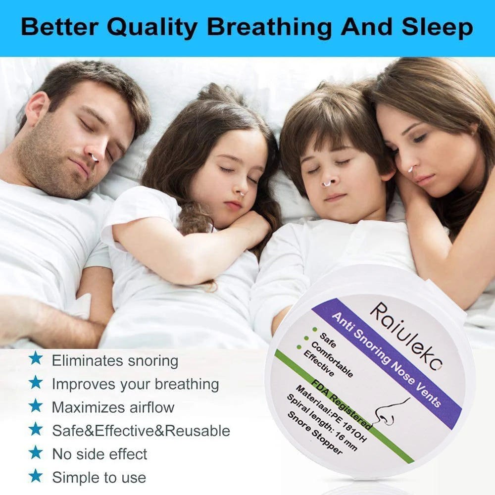 Anti-Snoring Nasal Dilator Nose Clip – Silent Sleep Aid Device