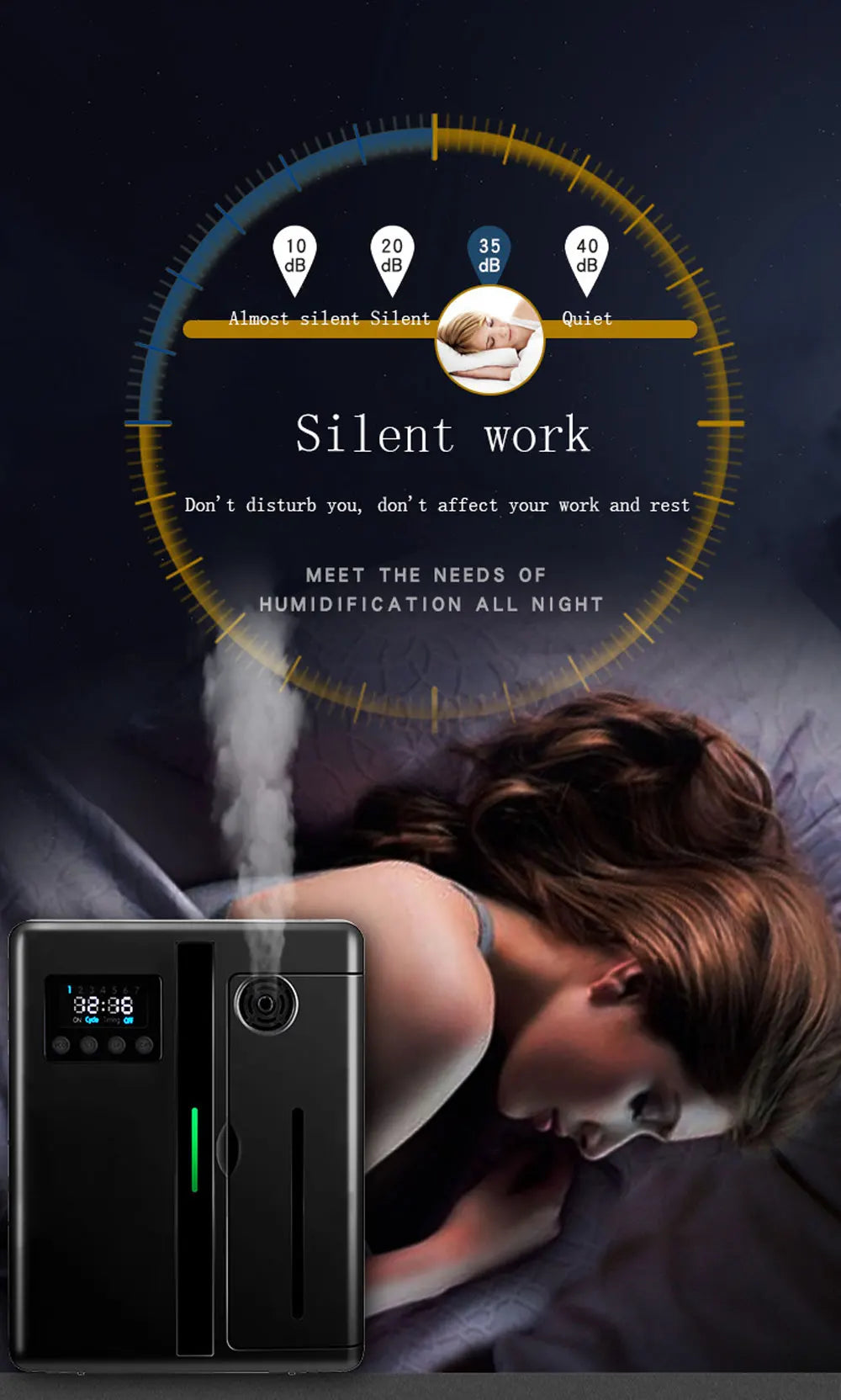 Wall-Mounted 160ML Aroma Diffuser with Fan – Hotel & Home Fragrance