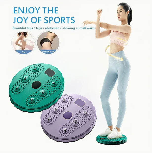 Waist Twisting Disc Balance Board with Massage & Magnetic Therapy