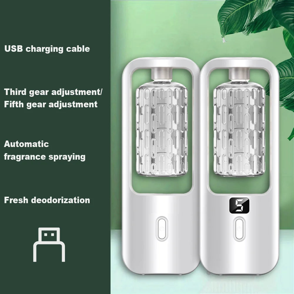50ml USB Essential Oil Diffuser with LED Display – Wall Mounted
