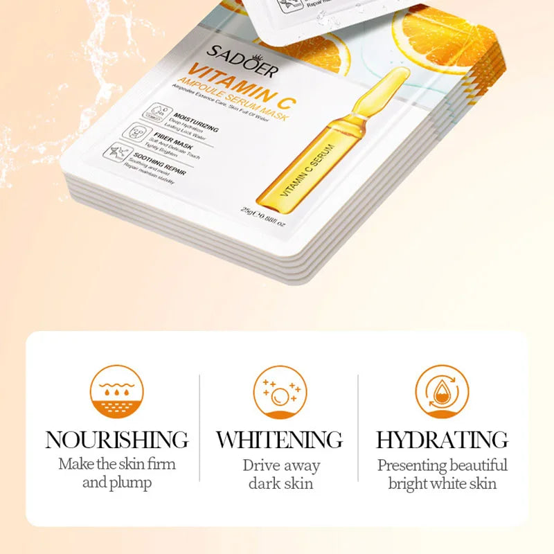 15pcs 24K Gold Hyaluronic Acid Face Masks – Hydrating & Firming