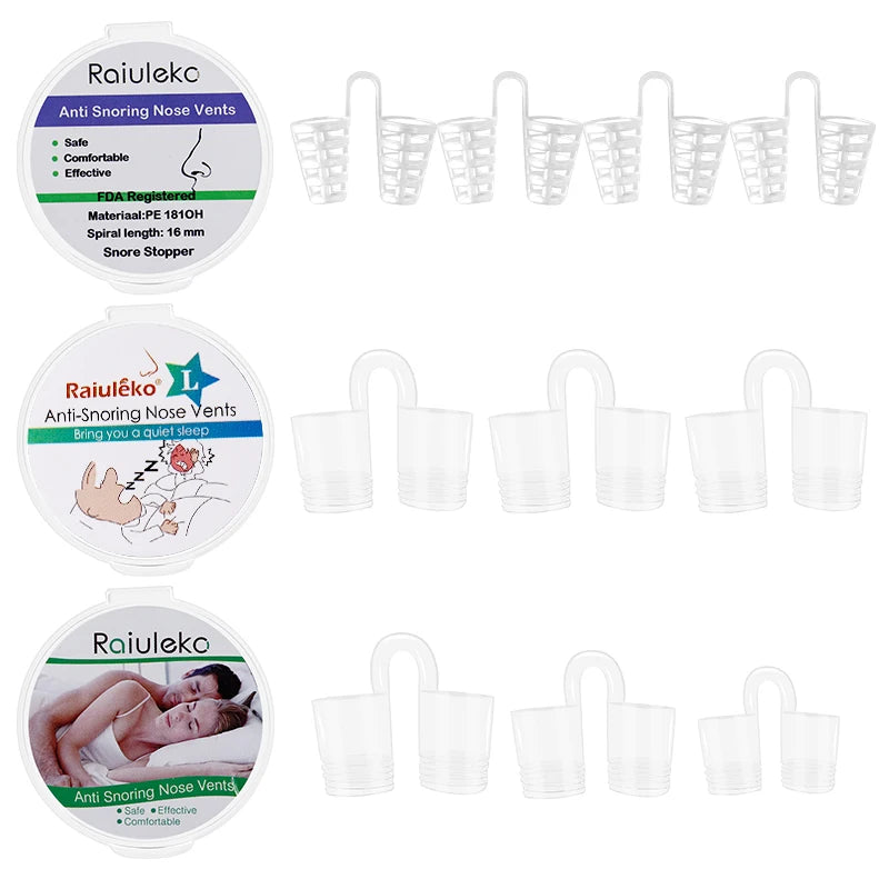 Anti-Snoring Nasal Dilator Nose Clip – Silent Sleep Aid Device
