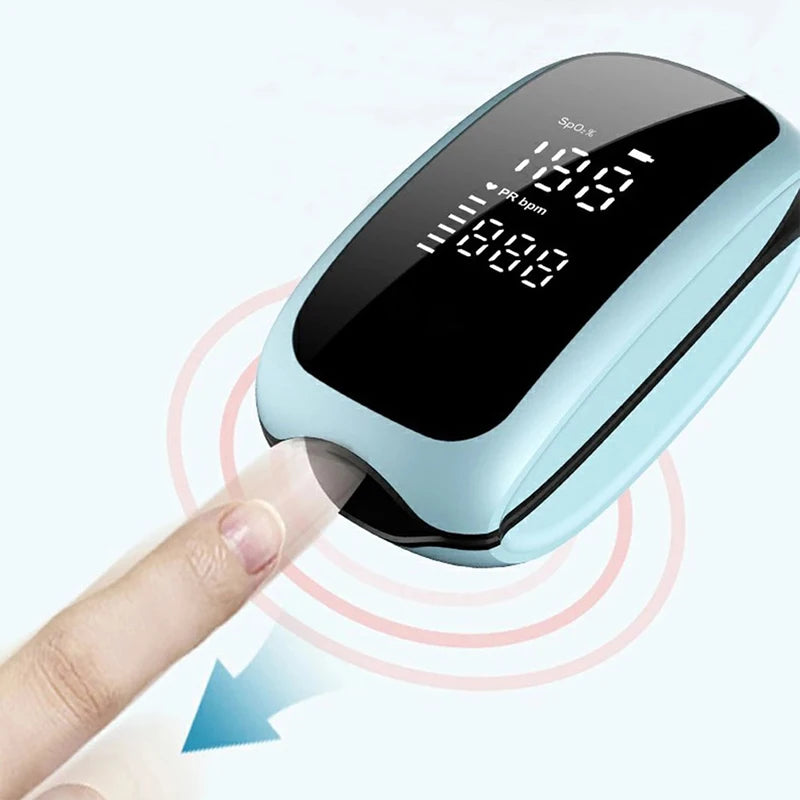 Rechargeable Finger Pulse Oximeter – SpO2 & Heart Rate Monitor