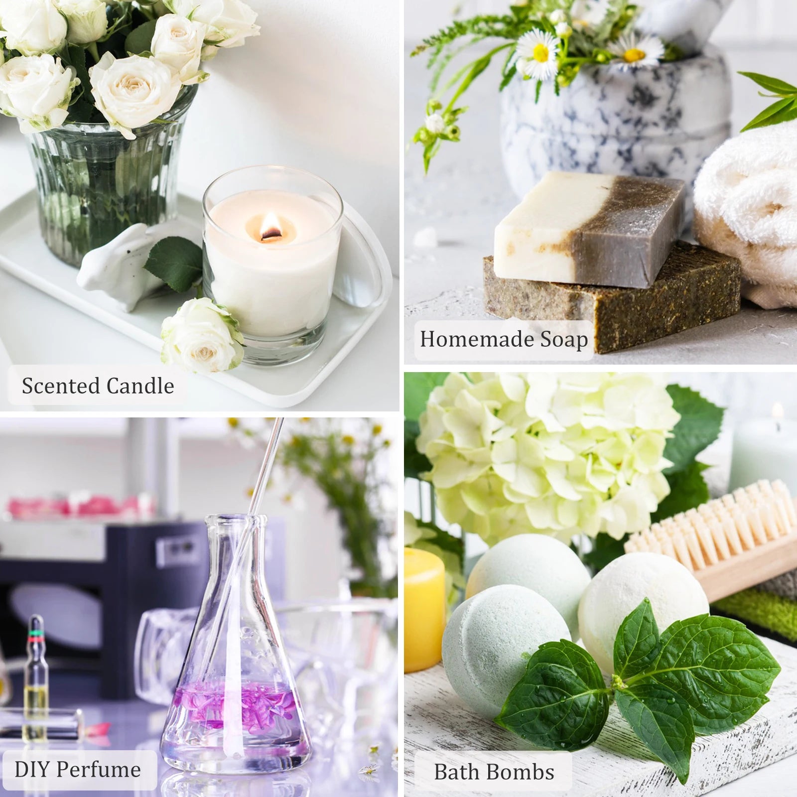 PHATOIL 10ml Fruit Fragrance Oil Set for Soap & Candle Making