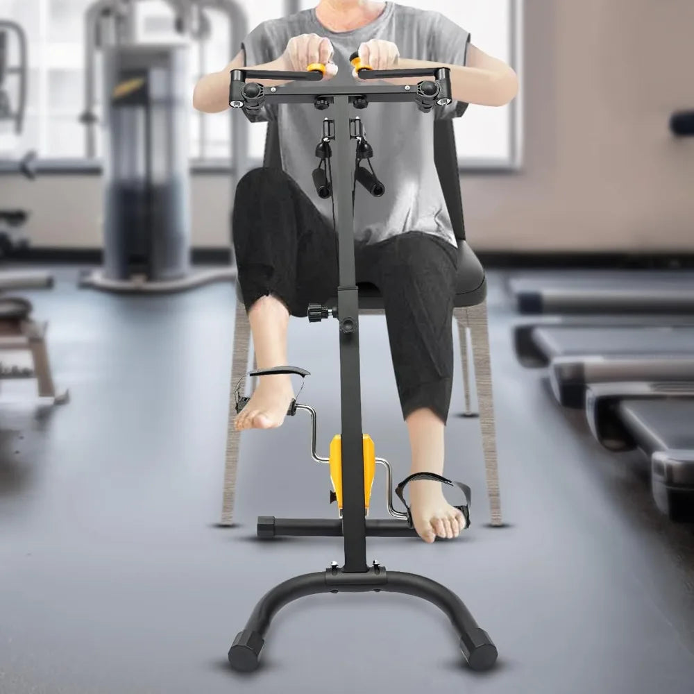 Foldable Pedal Exerciser Bike for Seniors – Adjustable Rehab Fitness