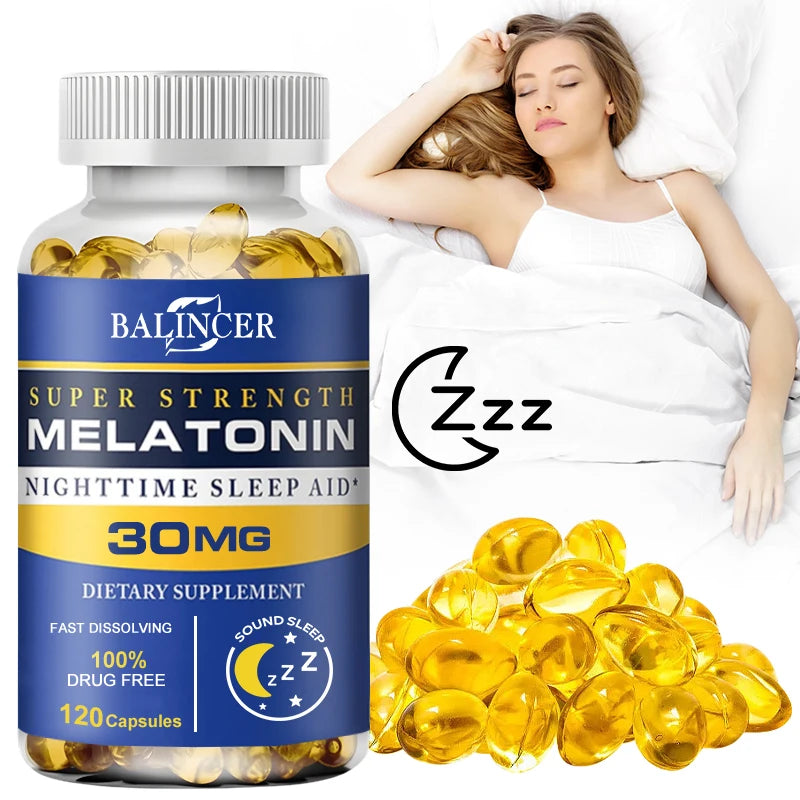 Balincer Melatonin 30mg Nighttime Sleep Aid – Relaxation & Stress Relief