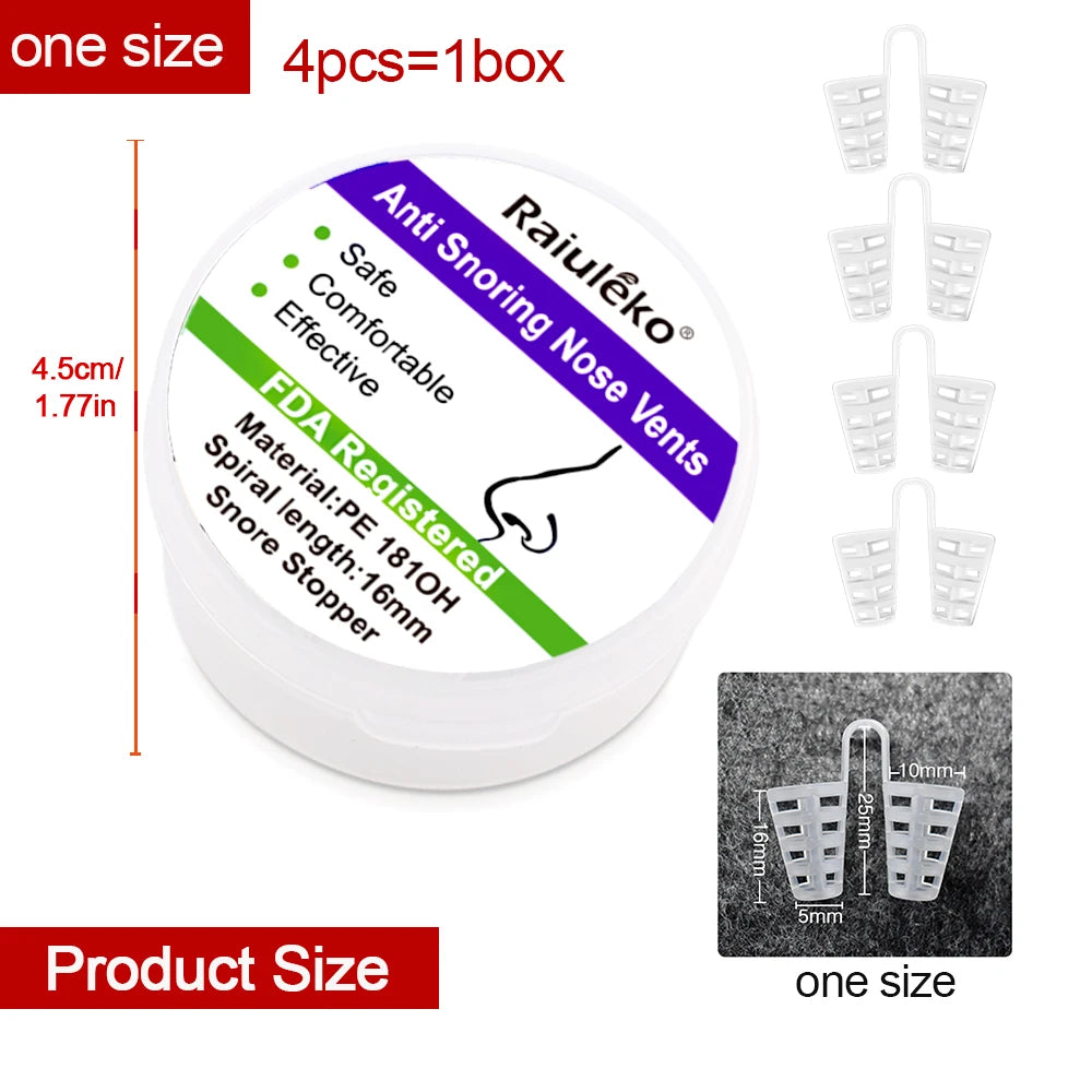 Anti-Snoring Nasal Dilator Nose Clip – Silent Sleep Aid Device