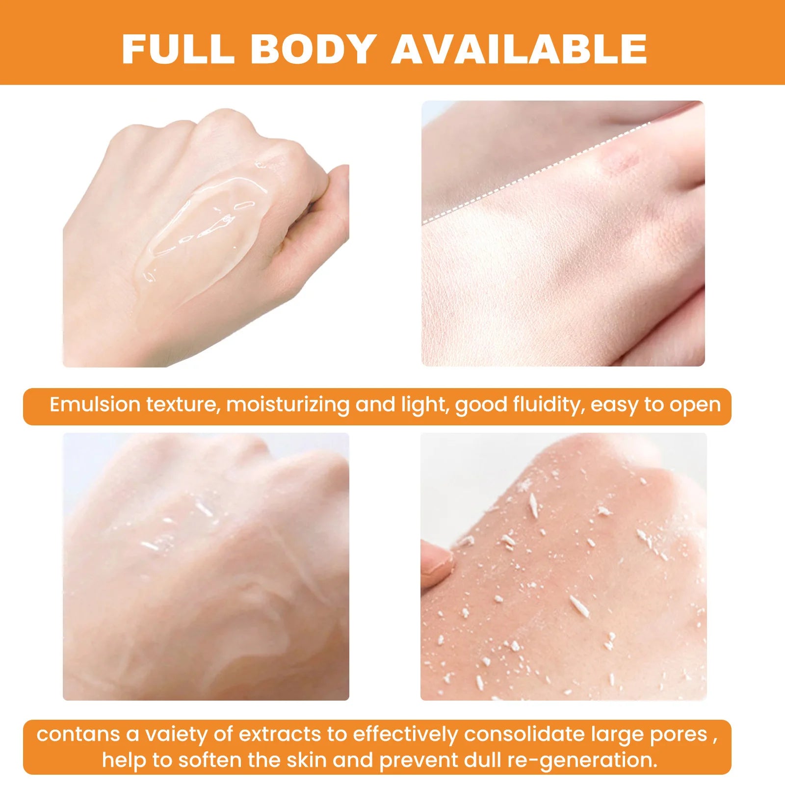 Orange Exfoliating Gel – Brightening & Dead Skin Remover (50g)
