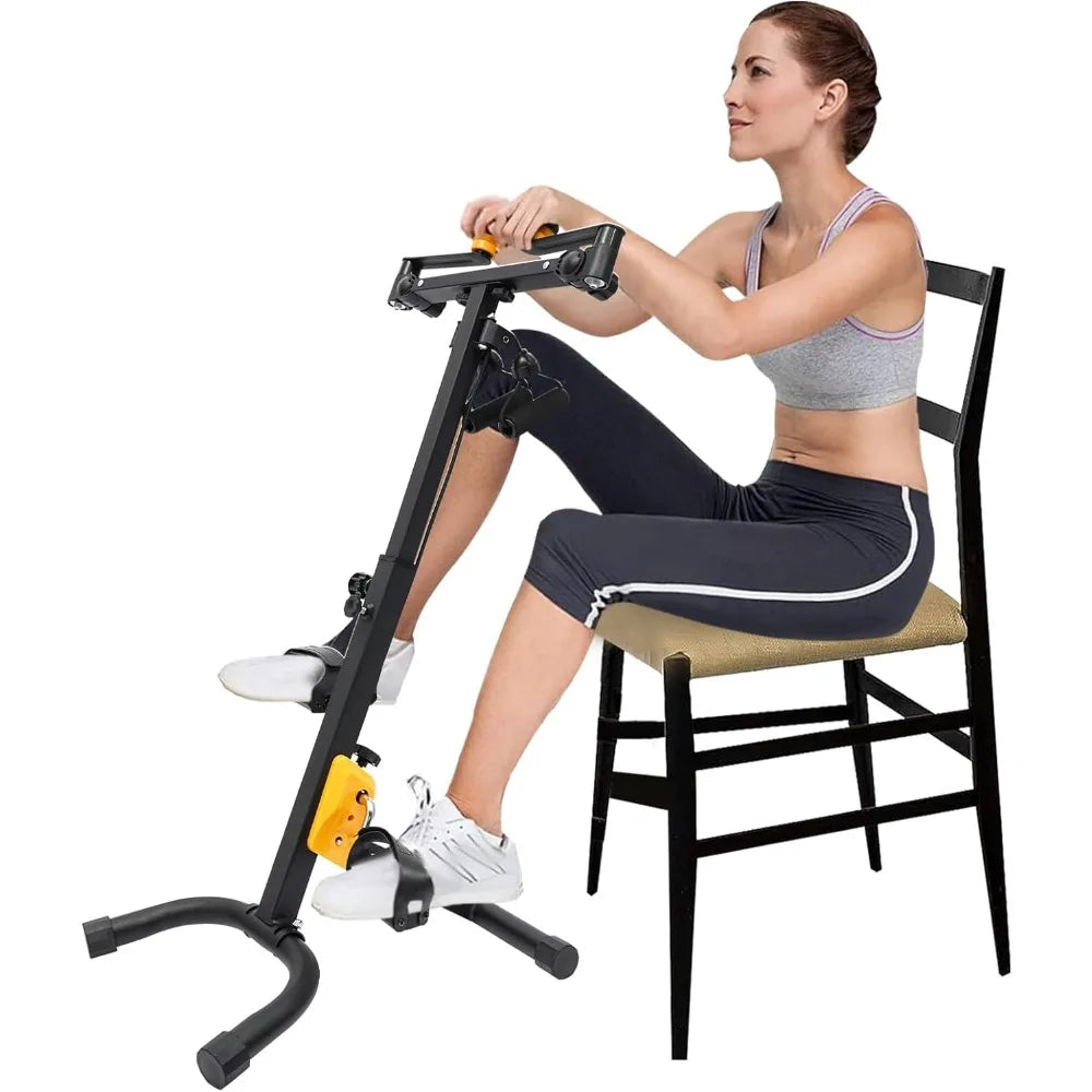 Foldable Pedal Exerciser Bike for Seniors – Adjustable Rehab Fitness
