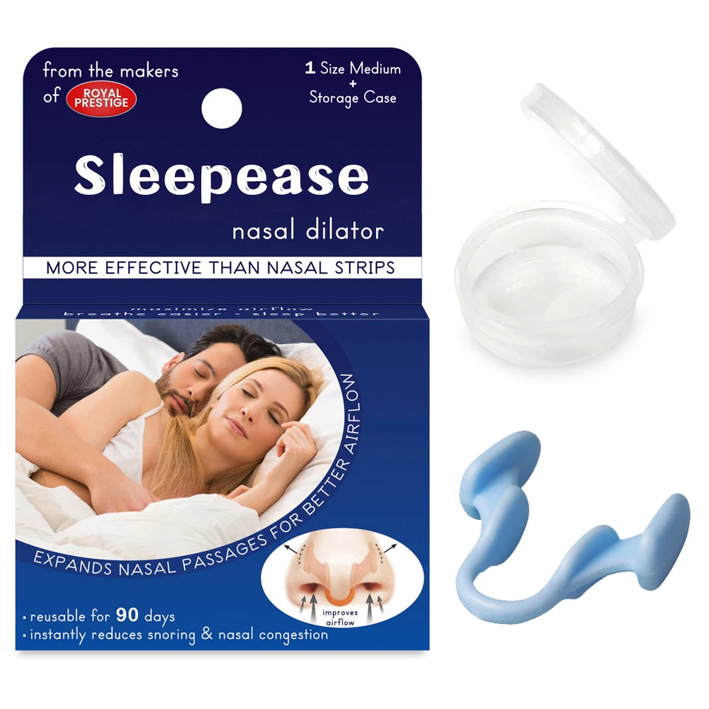 Silicone Nose Clip Anti-Snoring Nasal Dilator – Easy Breathe Sleep Aid