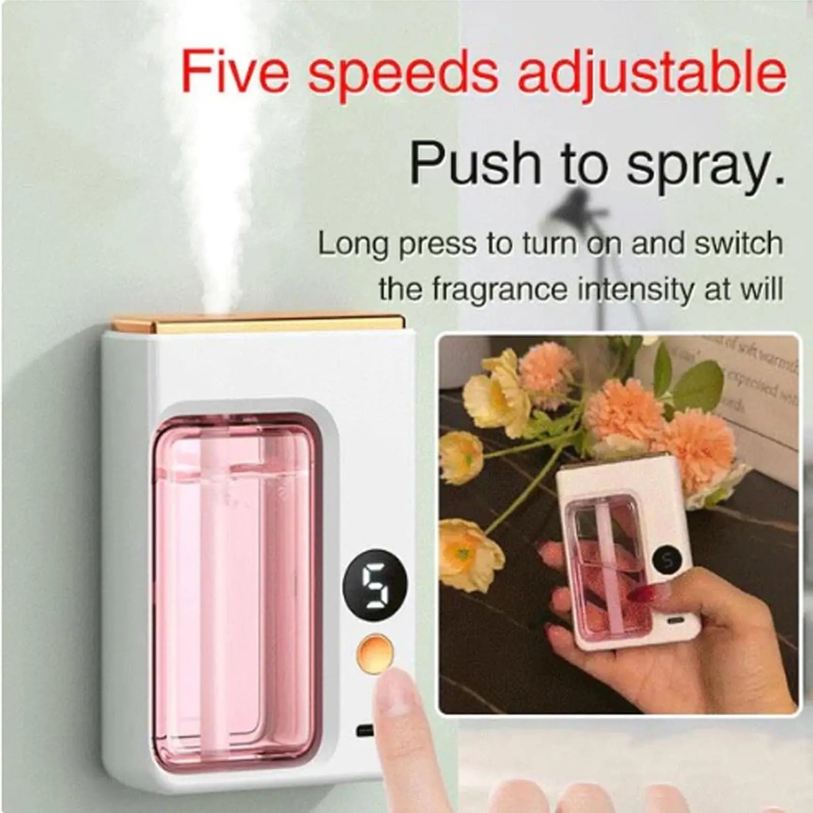 Automatic Aromatherapy Car Diffuser with Display