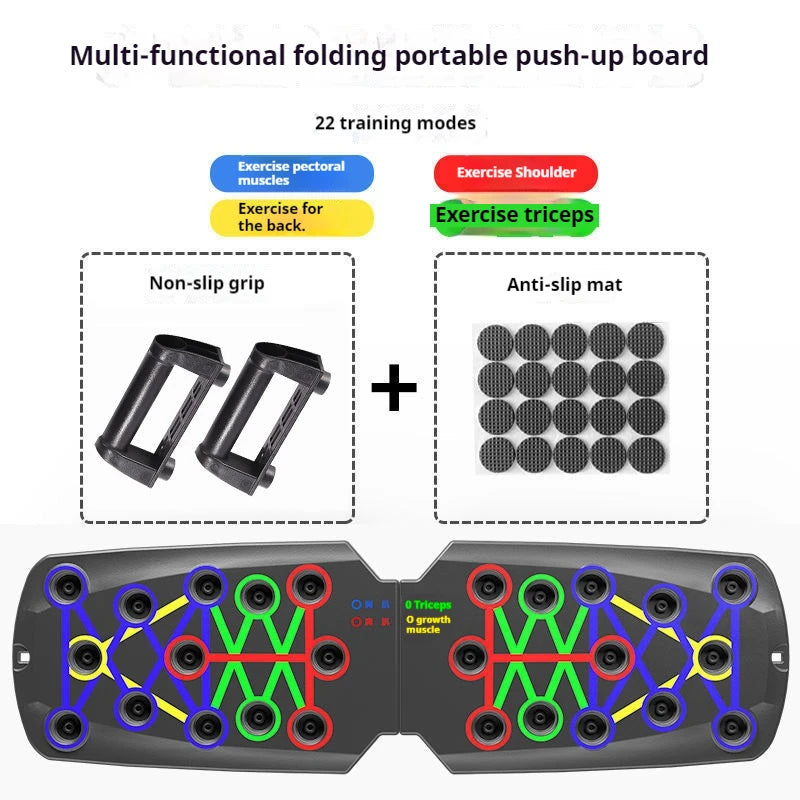 Foldable Push Up Board – Chest & Core Training Equipment