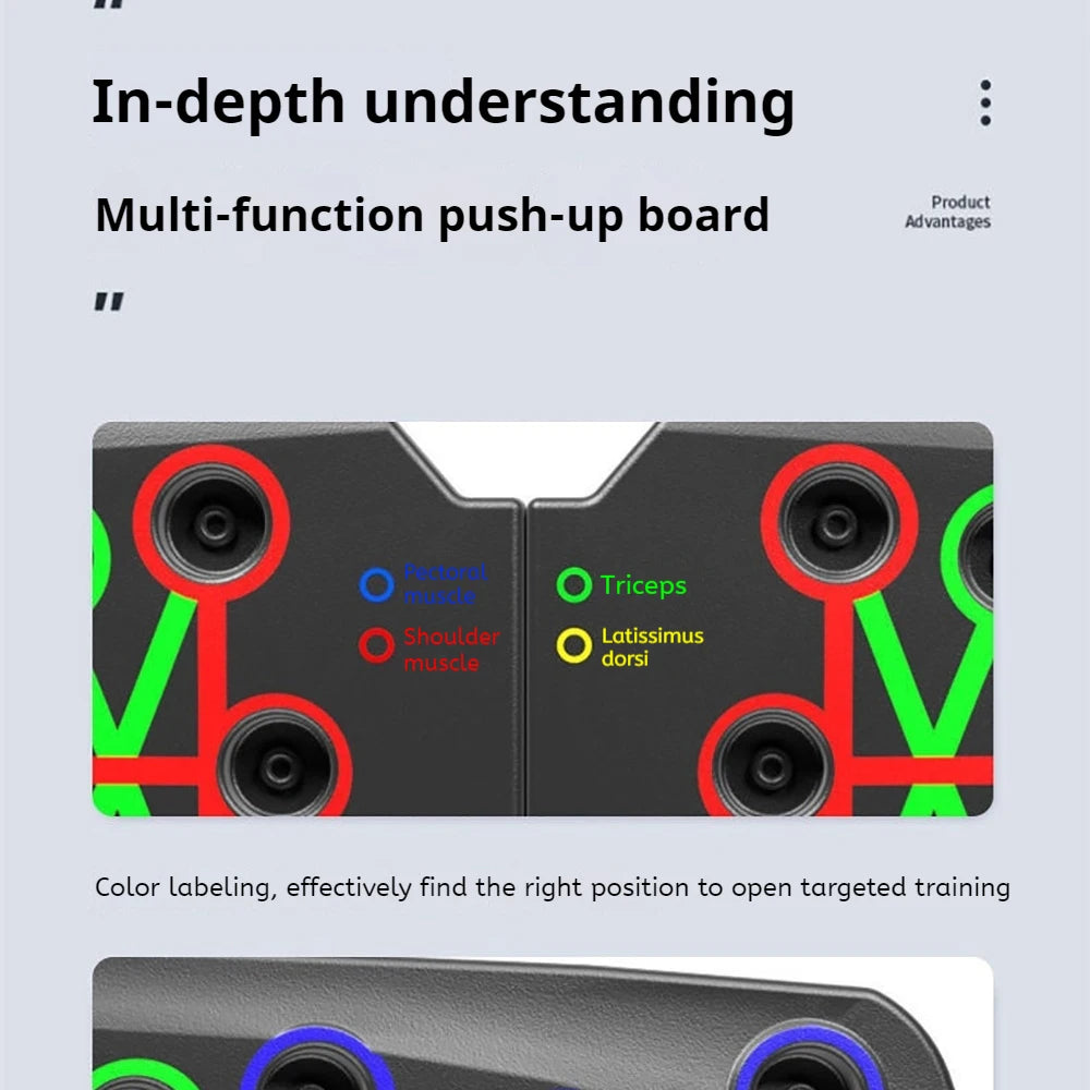Foldable Push Up Board – Chest & Core Training Equipment
