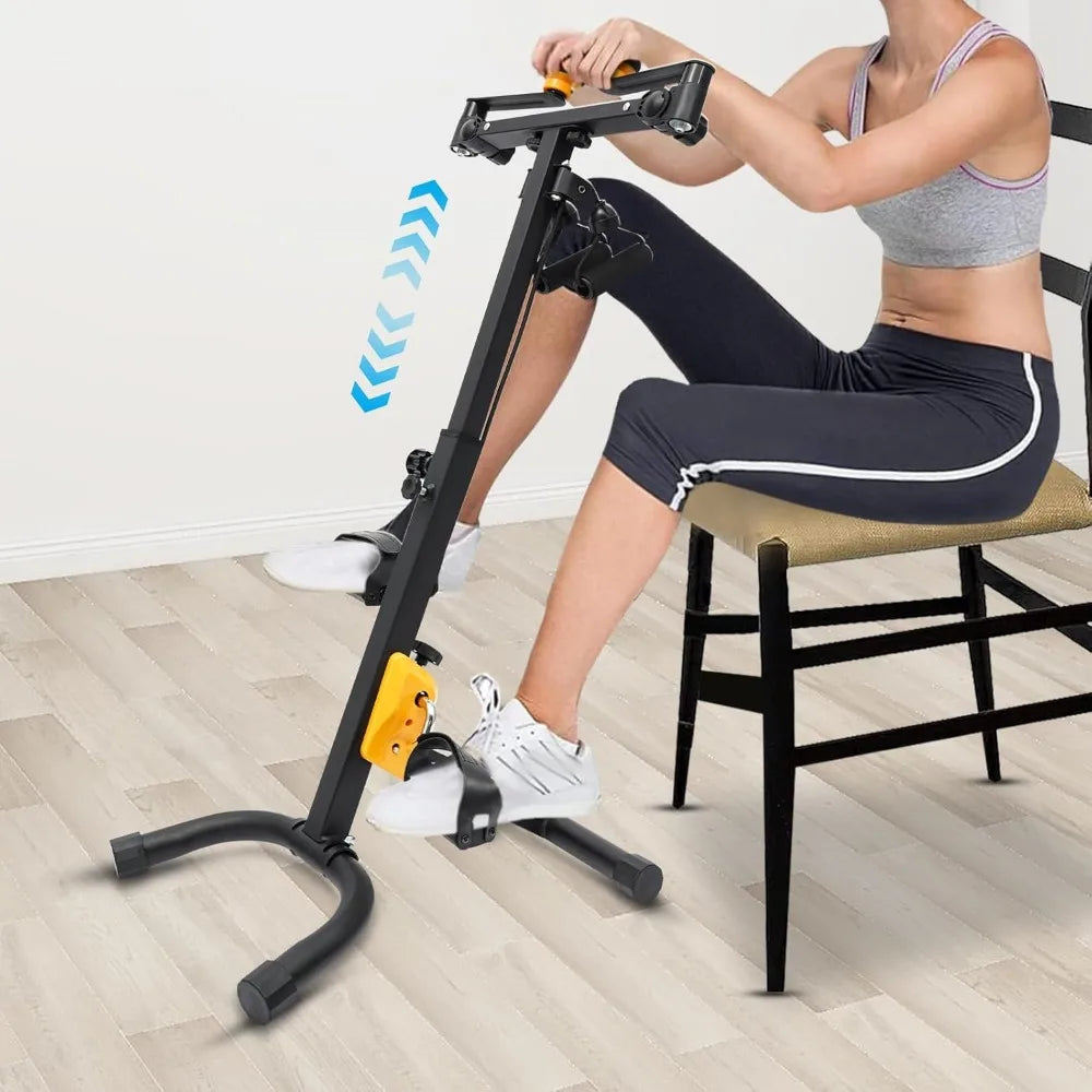 Foldable Pedal Exerciser Bike for Seniors – Adjustable Rehab Fitness