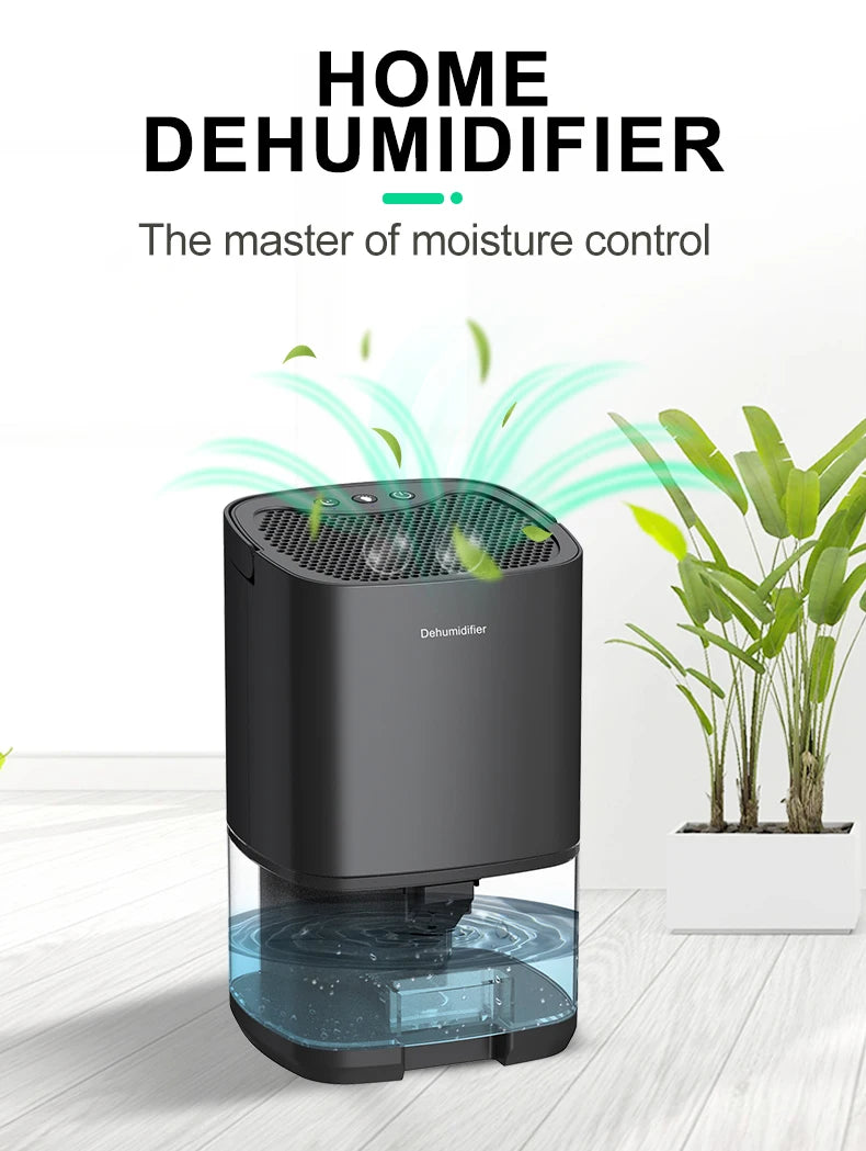 Portable Air Dehumidifier – Silent Moisture Absorber for Home & Office