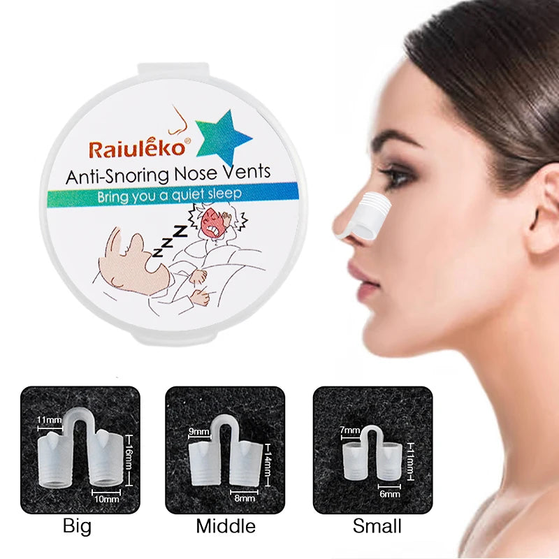 Anti-Snoring Nasal Dilator Nose Clip – Silent Sleep Aid Device