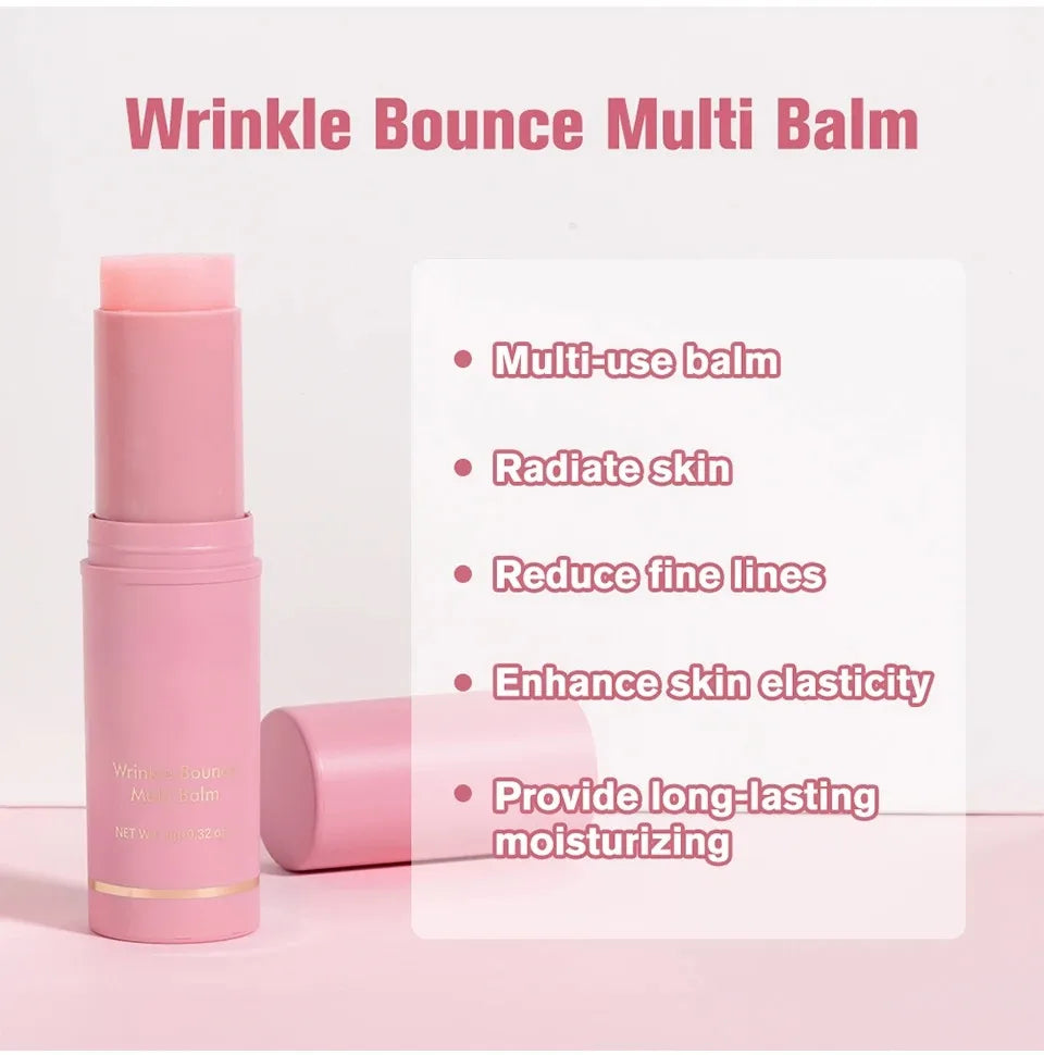Korean Collagen Multi Balm Stick – Pink Glow & Wrinkle Care