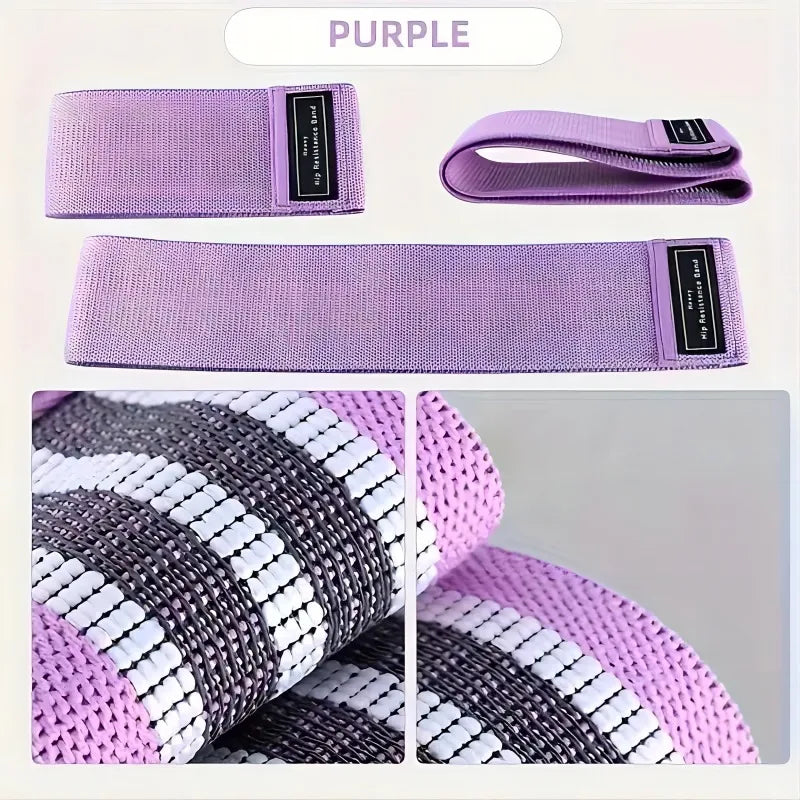 Cotton Resistance Hip Band for Squats & Yoga
