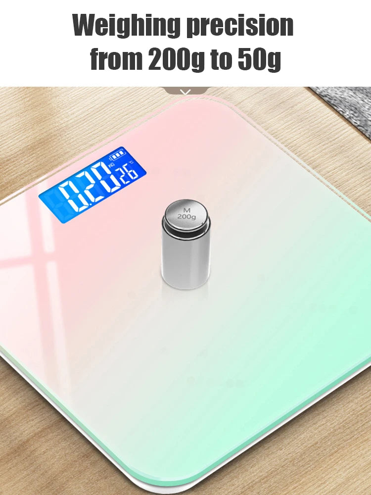 Smart Gradient Glass Body Weight Scale