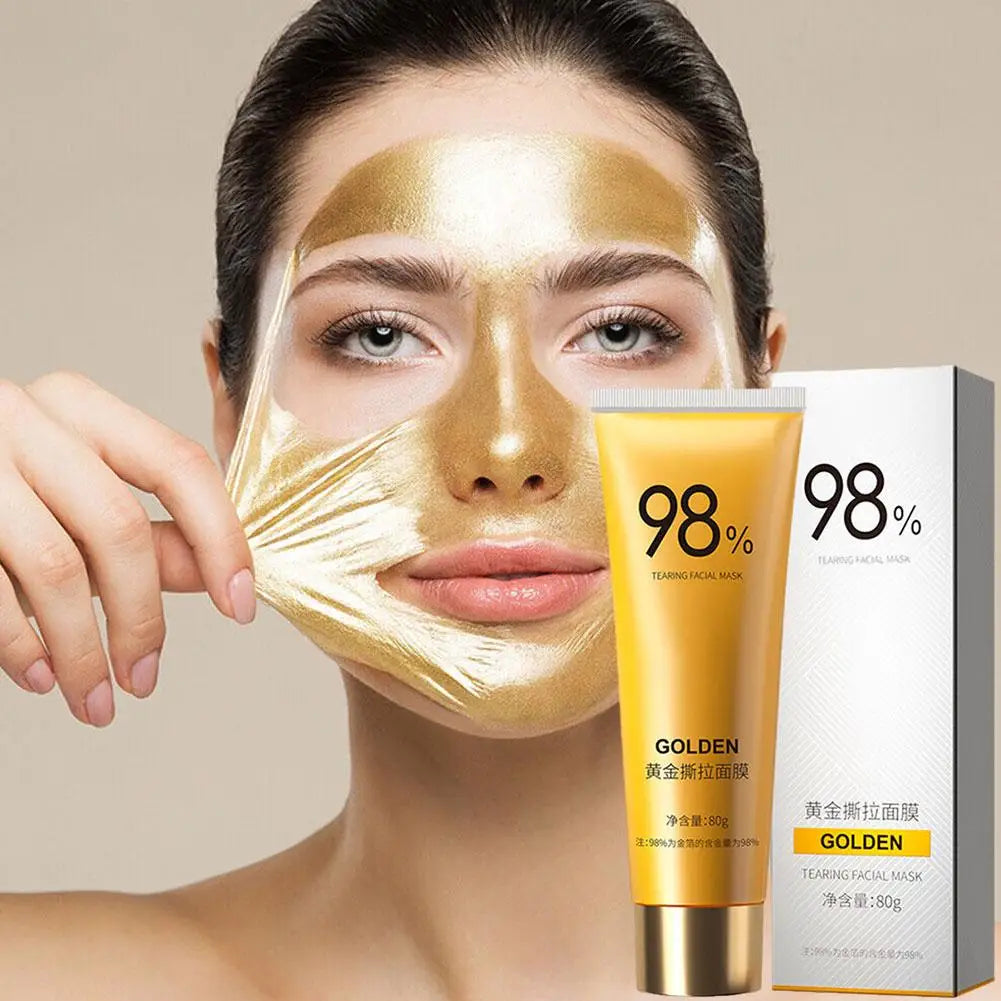 80g Gold Peel-Off Mask – Deep Cleansing & Pore Tightening