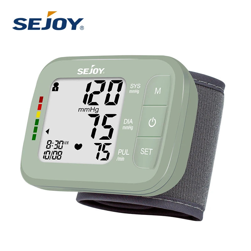 SEJOY Digital Wrist Blood Pressure Monitor with Heart Rate Meter