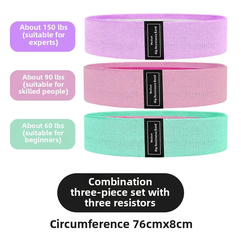 Cotton Resistance Hip Band for Squats & Yoga