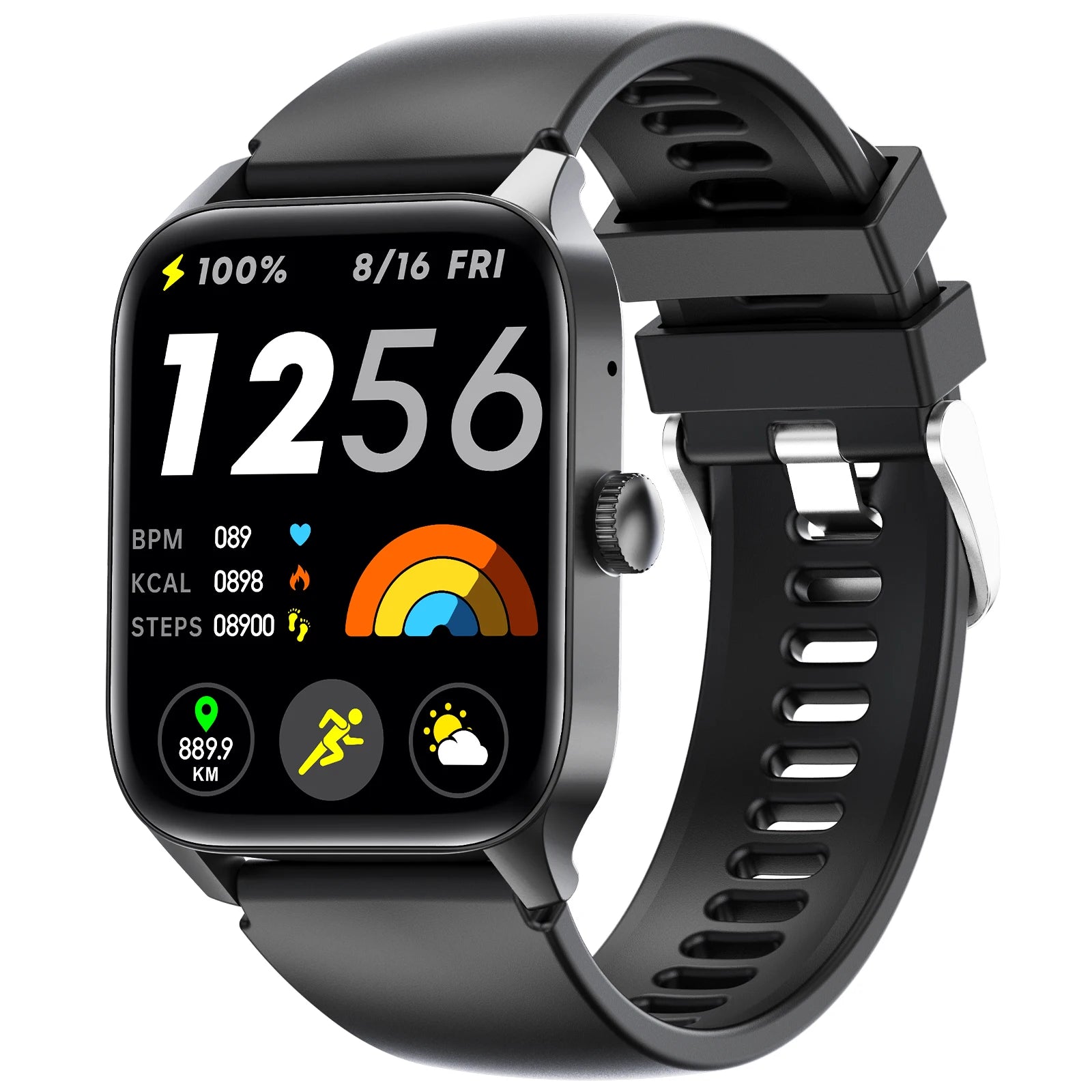 LaNikar QS56 Smart Watch – 1.83" Bluetooth Sports & Health Monitor