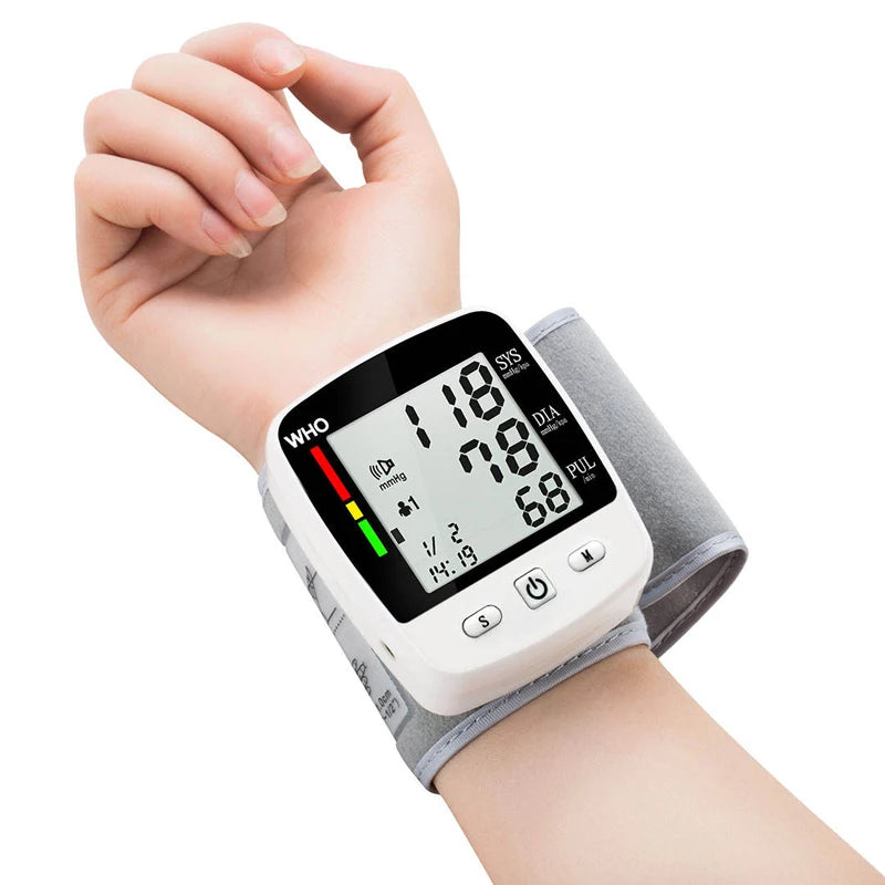 Digital Wrist Blood Pressure Monitor with Rechargeable Battery