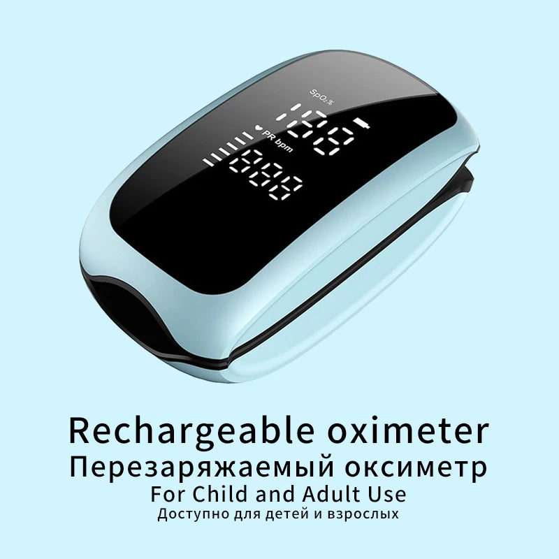 Rechargeable Finger Pulse Oximeter – SpO2 & Heart Rate Monitor
