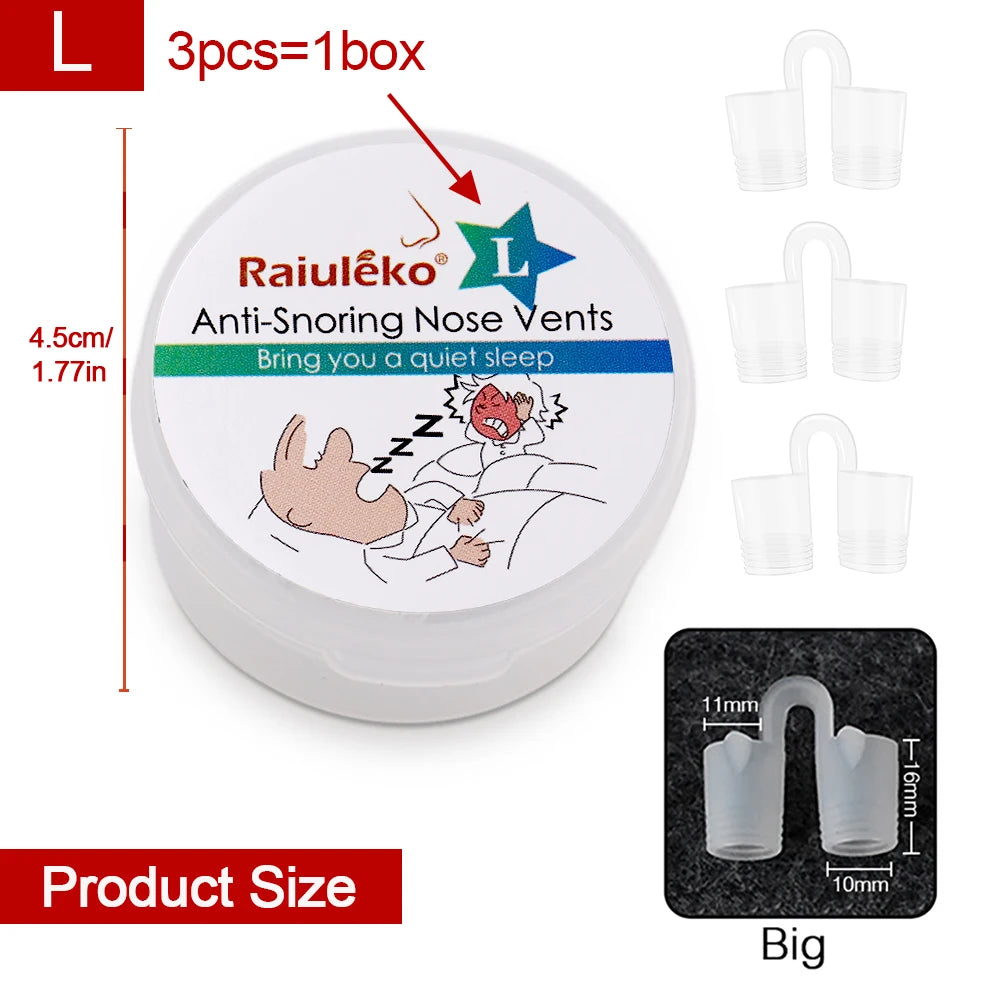 Anti-Snoring Nasal Dilator Nose Clip – Silent Sleep Aid Device