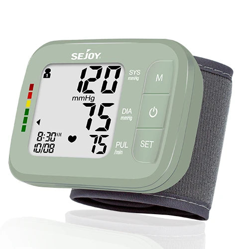 SEJOY Digital Wrist Blood Pressure Monitor with Heart Rate Meter
