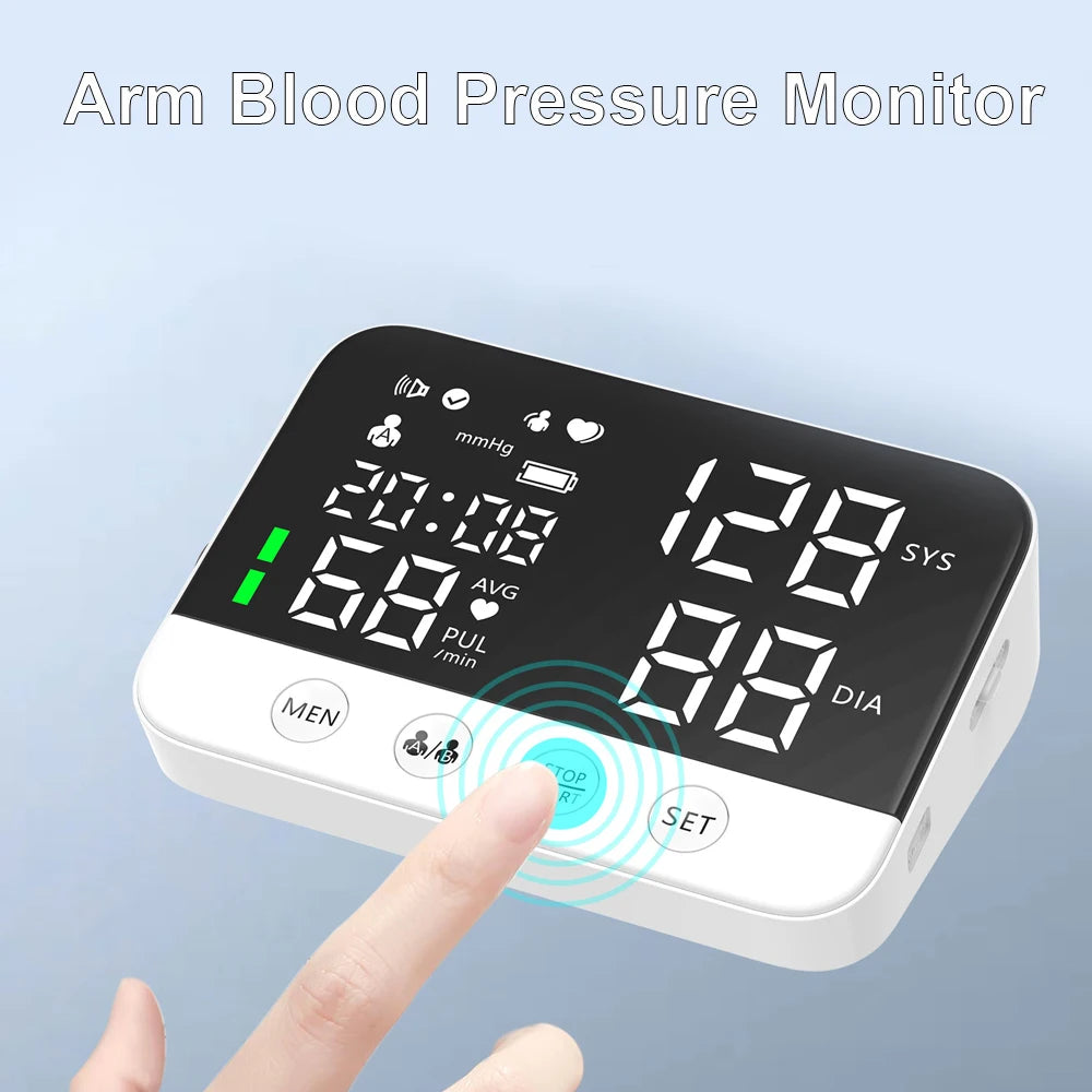 Digital Arm Blood Pressure Monitor with Voice & Rechargeable Battery