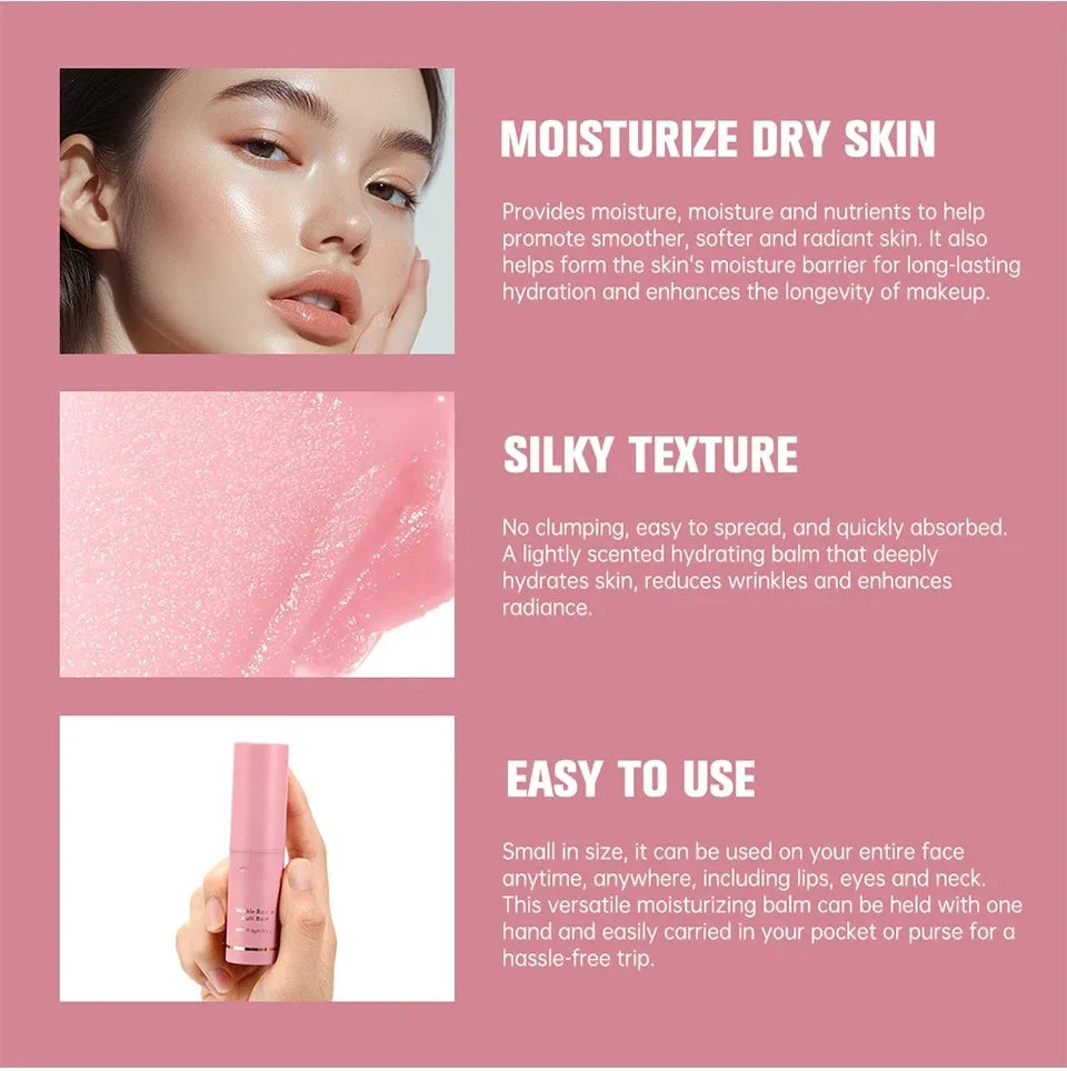 Korean Collagen Multi Balm Stick – Pink Glow & Wrinkle Care