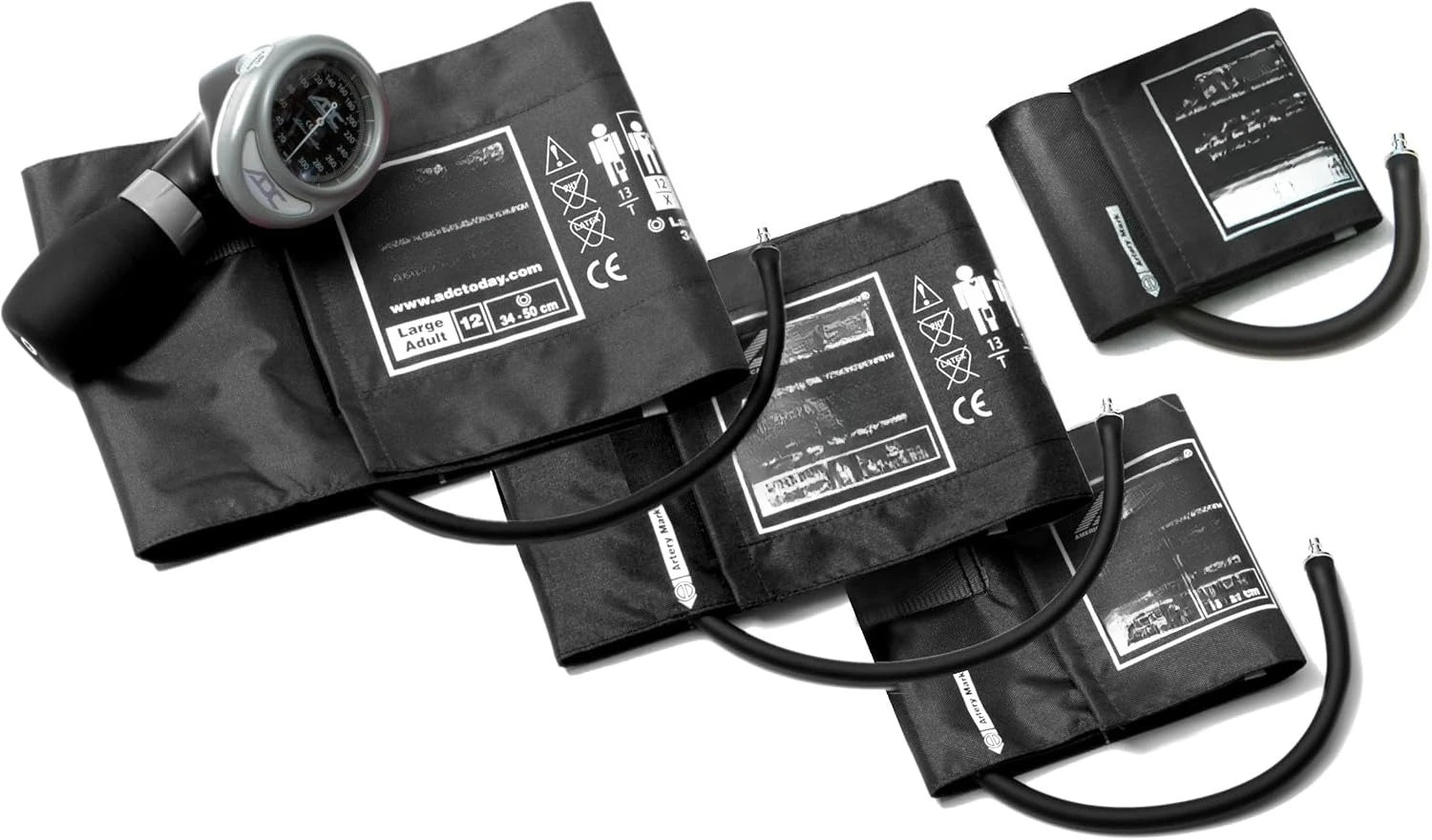 732-BK Multikuf 4-Cuff EMT Kit with 804 Portable Aneroid Sphygmomanometer