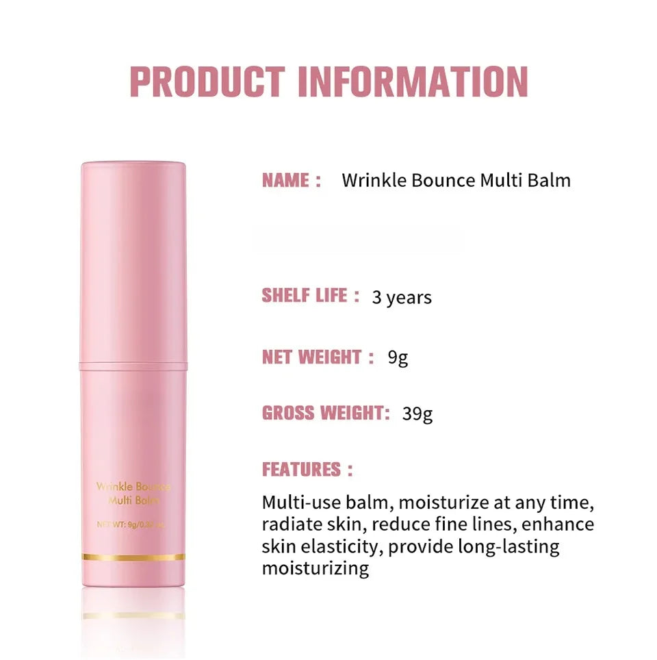 Korean Collagen Multi Balm Stick – Pink Glow & Wrinkle Care