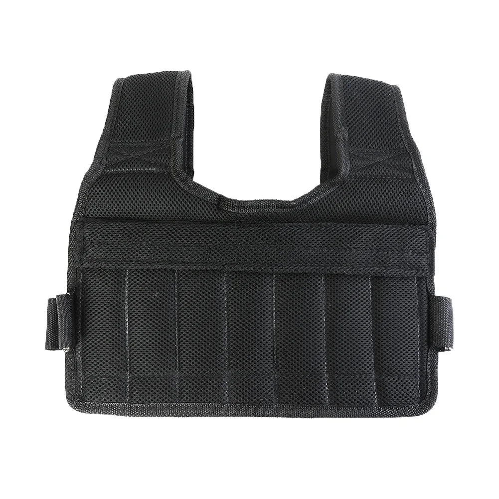 Adjustable Weight Training Vest – 3/15/35kg Fitness Running Jacket