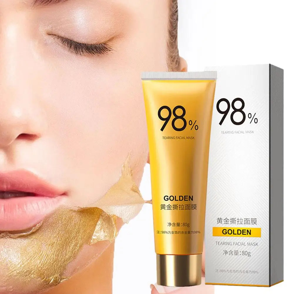 80g Gold Peel-Off Mask – Deep Cleansing & Pore Tightening