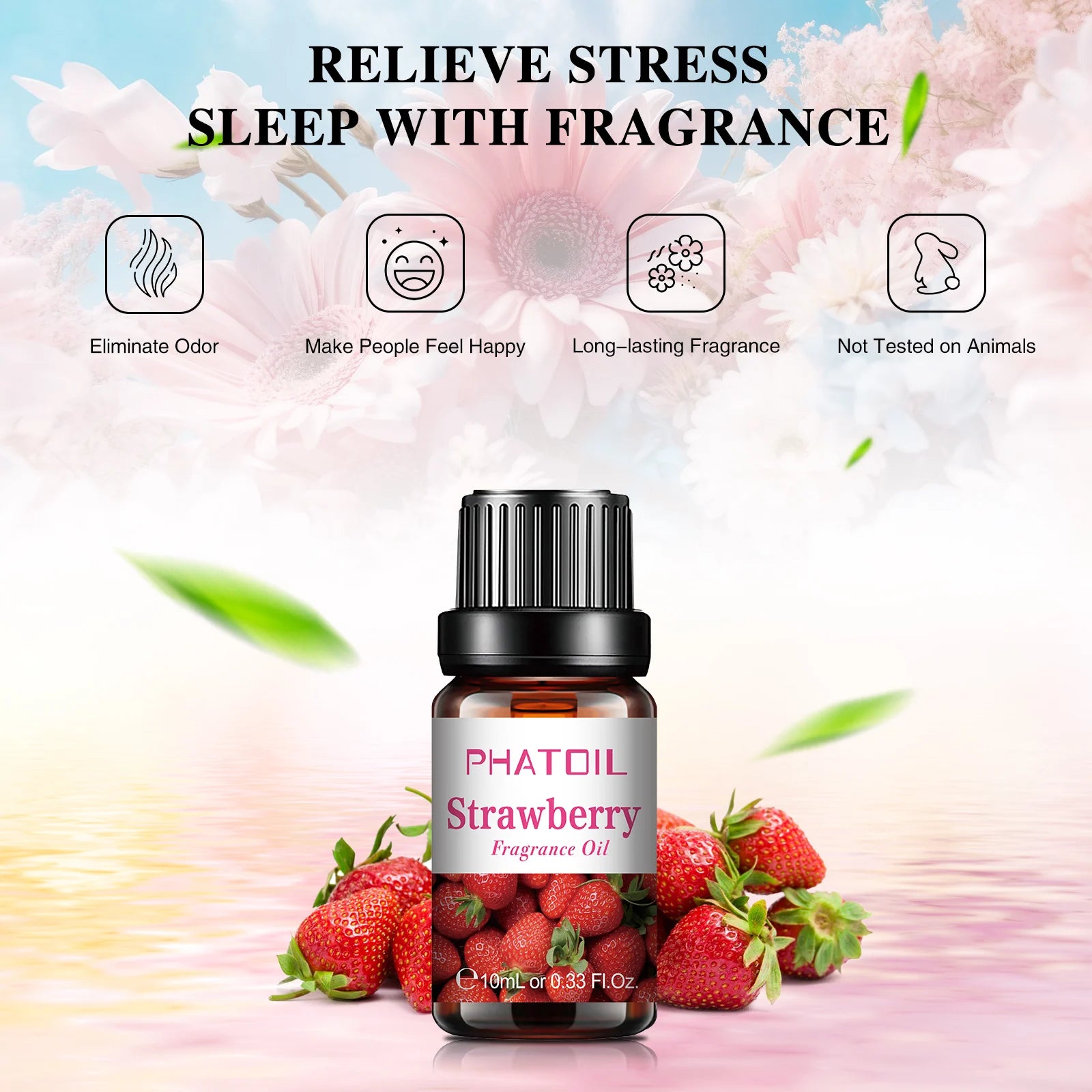 PHATOIL 10ml Fruit Fragrance Oil Set for Soap & Candle Making