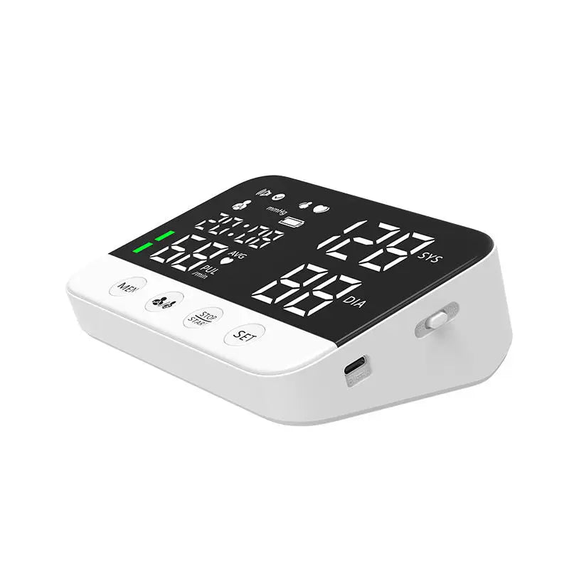 Digital Arm Blood Pressure Monitor with Voice & Rechargeable Battery