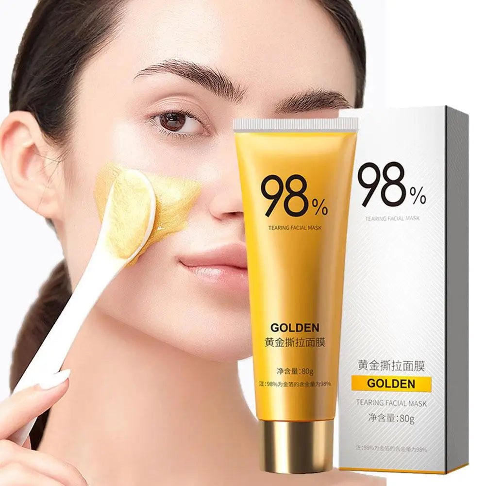 80g Gold Peel-Off Mask – Deep Cleansing & Pore Tightening
