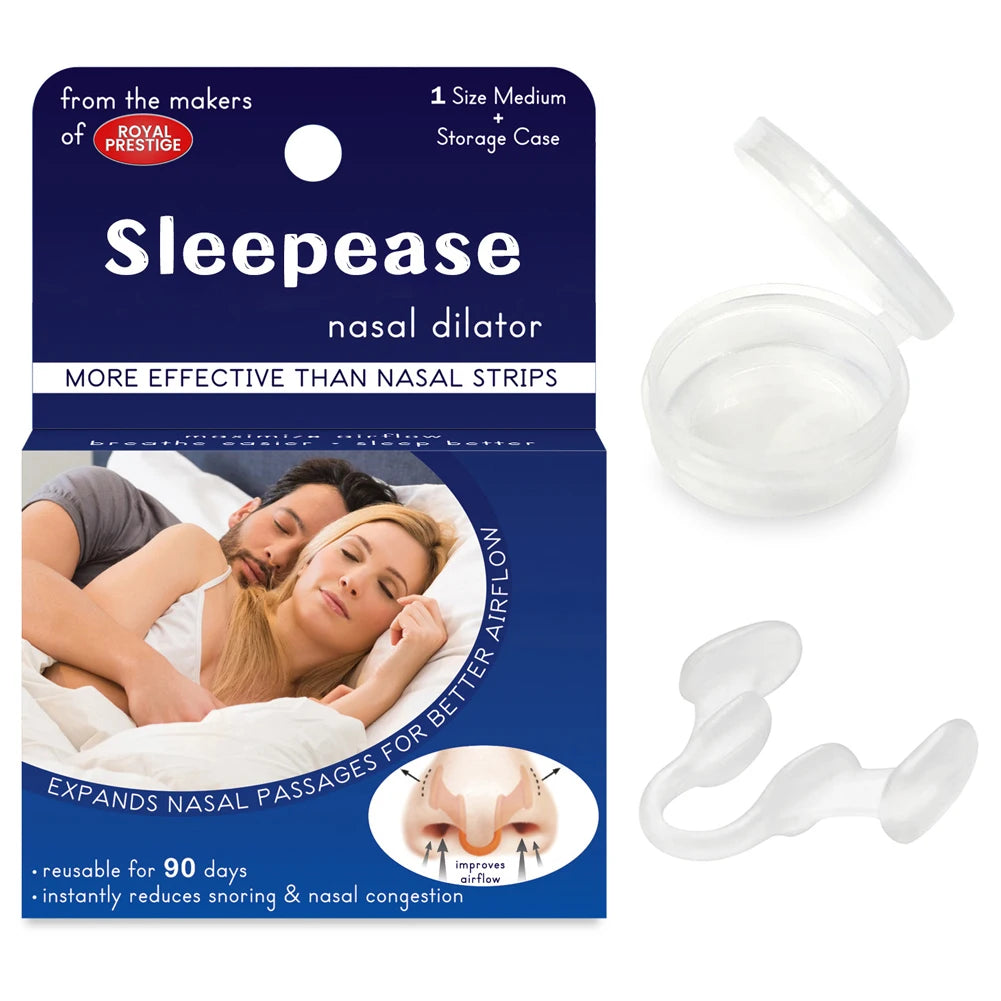Silicone Nose Clip Anti-Snoring Nasal Dilator – Easy Breathe Sleep Aid