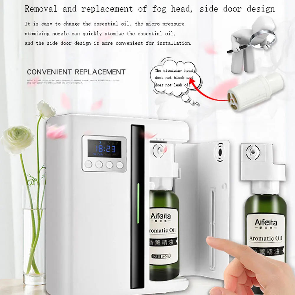 Wall-Mounted 160ML Aroma Diffuser with Fan – Hotel & Home Fragrance