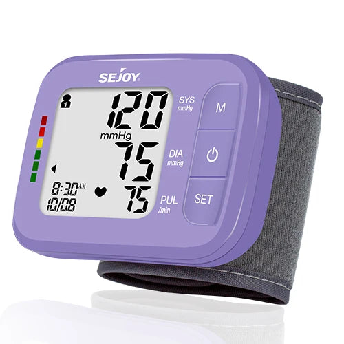 SEJOY Digital Wrist Blood Pressure Monitor with Heart Rate Meter