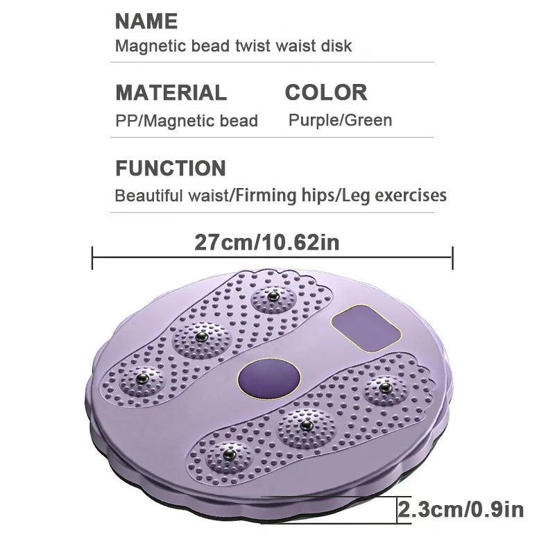 Waist Twisting Disc Balance Board with Massage & Magnetic Therapy