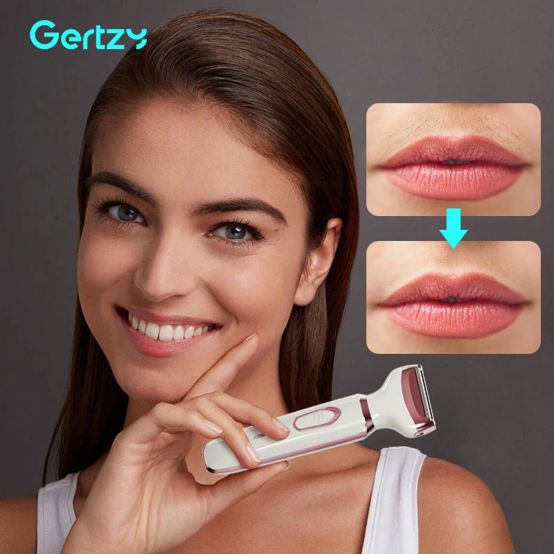 4-in-1 Rechargeable Electric Razor for Women – Wet & Dry Grooming Kit