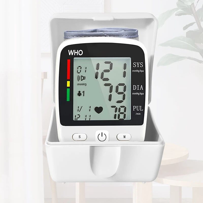 Digital Wrist Blood Pressure Monitor with Rechargeable Battery