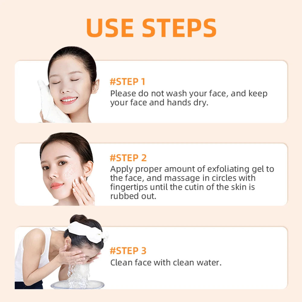 Orange Exfoliating Gel – Brightening & Dead Skin Remover (50g)