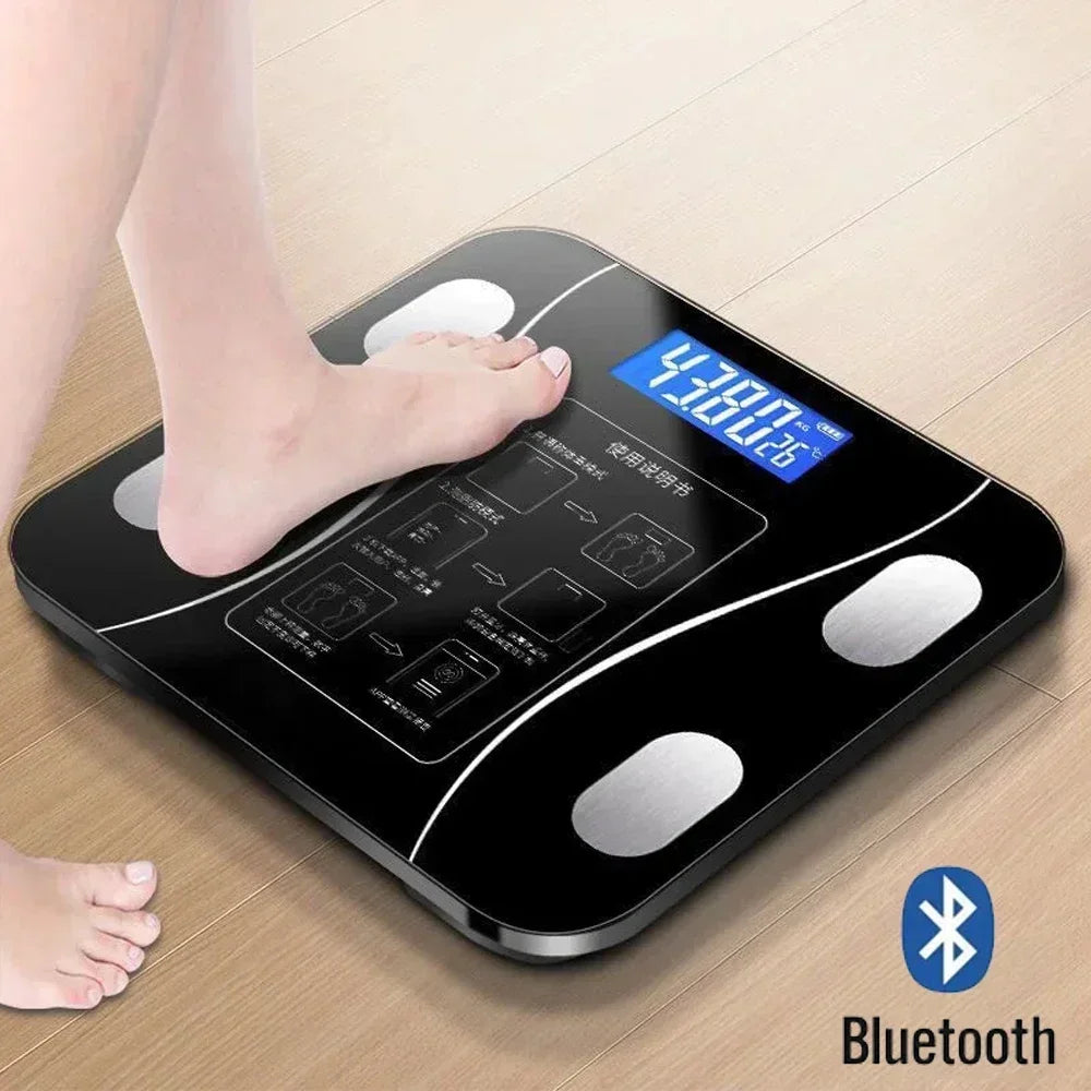 Smart Bluetooth Body Fat & BMI Scale – Digital Fitness Tracker