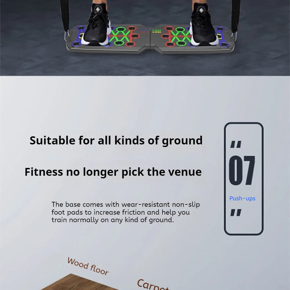 Foldable Push Up Board – Chest & Core Training Equipment